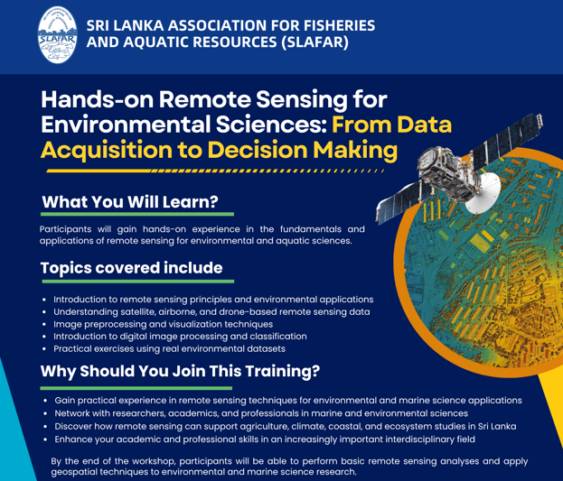 Hands-on Remote Sensing for Environmental Sciences: From Data Acquisition to Decision Making